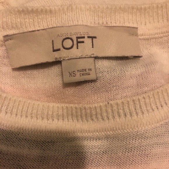 The Loft Short Sleeve Striped Sweater - Picture 4 of 5